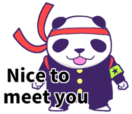 The leader of a panda!! (English ver) sticker #9549826