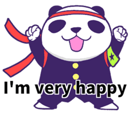 The leader of a panda!! (English ver) sticker #9549828