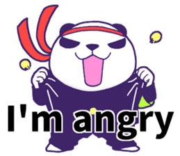 The leader of a panda!! (English ver) sticker #9549829