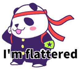 The leader of a panda!! (English ver) sticker #9549830