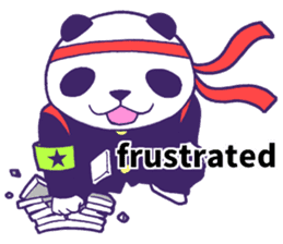 The leader of a panda!! (English ver) sticker #9549834