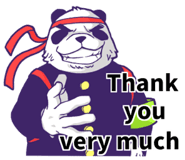 The leader of a panda!! (English ver) sticker #9549835