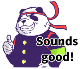 The leader of a panda!! (English ver) sticker #9549836
