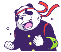 The leader of a panda!! (English ver) sticker #9549838