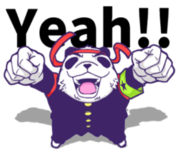 The leader of a panda!! (English ver) sticker #9549839