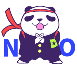 The leader of a panda!! (English ver) sticker #9549841