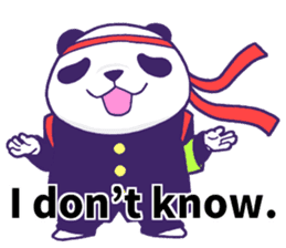 The leader of a panda!! (English ver) sticker #9549843