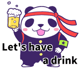The leader of a panda!! (English ver) sticker #9549845