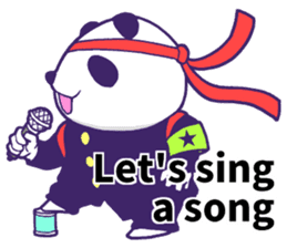 The leader of a panda!! (English ver) sticker #9549846