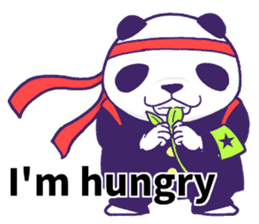 The leader of a panda!! (English ver) sticker #9549850