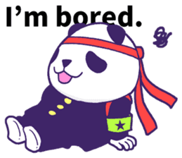 The leader of a panda!! (English ver) sticker #9549851