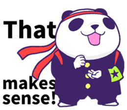 The leader of a panda!! (English ver) sticker #9549853