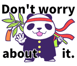 The leader of a panda!! (English ver) sticker #9549854