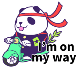 The leader of a panda!! (English ver) sticker #9549856