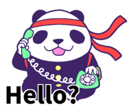 The leader of a panda!! (English ver) sticker #9549857
