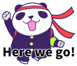 The leader of a panda!! (English ver) sticker #9549859
