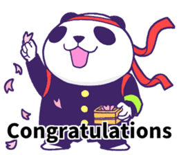 The leader of a panda!! (English ver) sticker #9549860