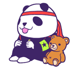 The leader of a panda!! (English ver) sticker #9549862