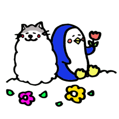 Penguin and the funny friends