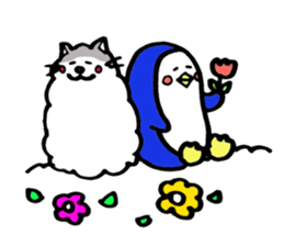 Penguin and the funny friends sticker #9549989