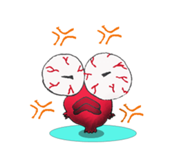 pop-eyed goldfish sticker #9550866