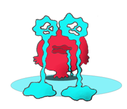 pop-eyed goldfish sticker #9550873