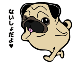 Pug is Lovely dog 2 sticker #9550904