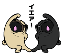 Pug is Lovely dog 2 sticker #9550907