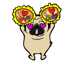Pug is Lovely dog 2 sticker #9550908