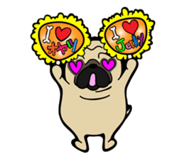 Pug is Lovely dog 2 sticker #9550908