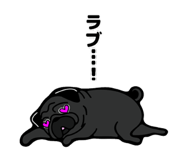 Pug is Lovely dog 2 sticker #9550909