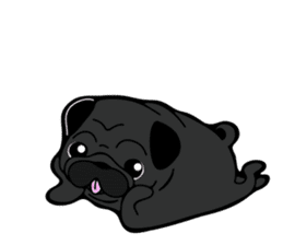 Pug is Lovely dog 2 sticker #9550911