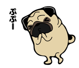 Pug is Lovely dog 2 sticker #9550912