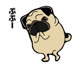 Pug is Lovely dog 2 sticker #9550912