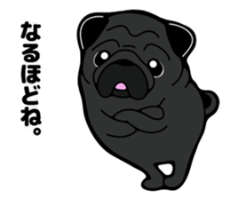 Pug is Lovely dog 2 sticker #9550916