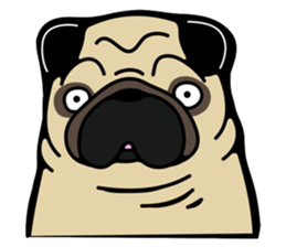 Pug is Lovely dog 2 sticker #9550917