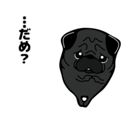 Pug is Lovely dog 2 sticker #9550919