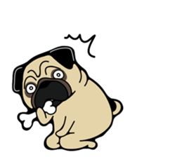 Pug is Lovely dog 2 sticker #9550920