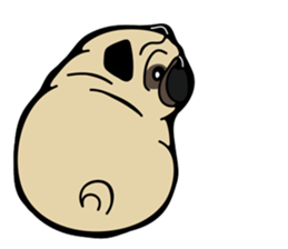 Pug is Lovely dog 2 sticker #9550923