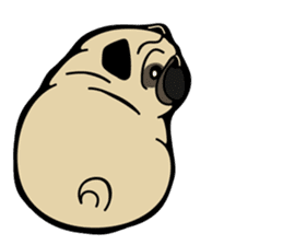 Pug is Lovely dog 2 sticker #9550923