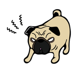 Pug is Lovely dog 2 sticker #9550924