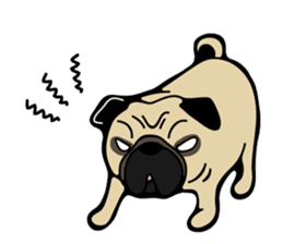 Pug is Lovely dog 2 sticker #9550924