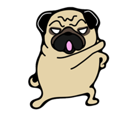 Pug is Lovely dog 2 sticker #9550925