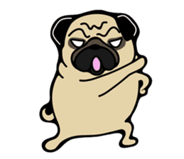 Pug is Lovely dog 2 sticker #9550925
