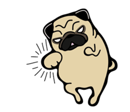 Pug is Lovely dog 2 sticker #9550927