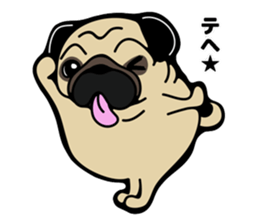 Pug is Lovely dog 2 sticker #9550929