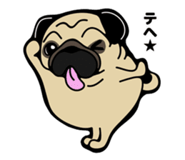 Pug is Lovely dog 2 sticker #9550929