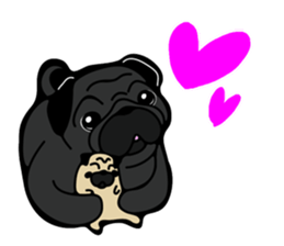 Pug is Lovely dog 2 sticker #9550930