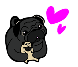 Pug is Lovely dog 2 sticker #9550930
