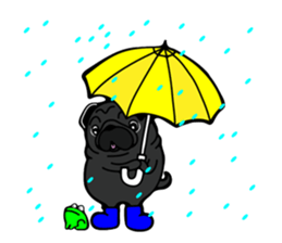 Pug is Lovely dog 2 sticker #9550932